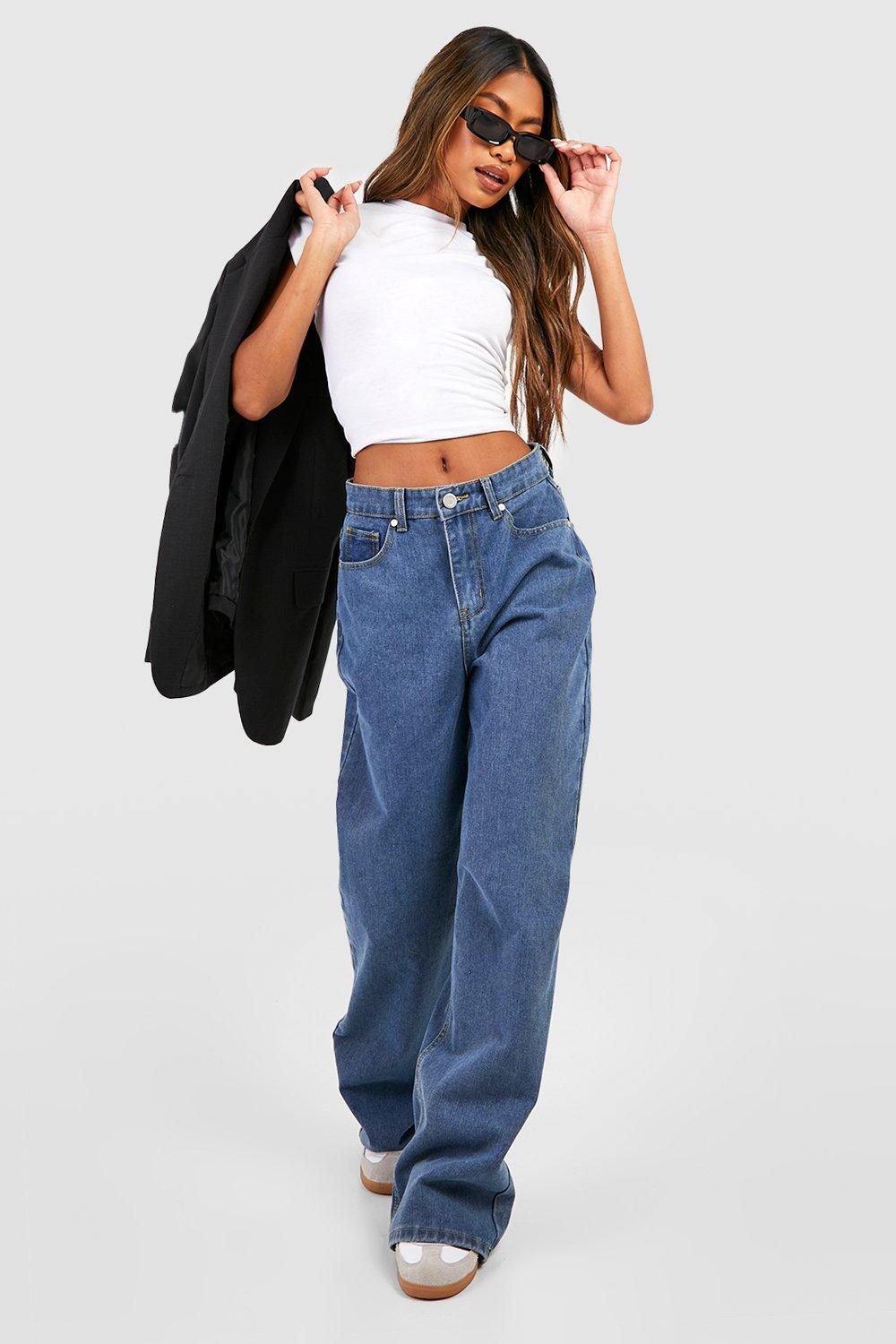 High Waisted Flared Jeans | boohoo CA High Waisted Flared Jeans | boohoo CA